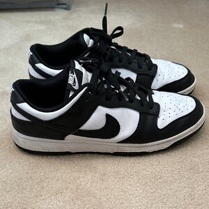 Nike Black and White Low-Top Swoosh Sneakers